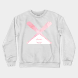 Softball Pink Crewneck Sweatshirt